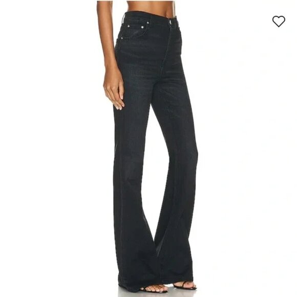 NEW GRLFRND Rayssa High Rise Super Flare Jeans Size 31 - Picture 2 of 13